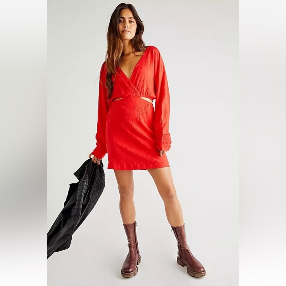 Free People Stasia Cut-Out Mini Dress